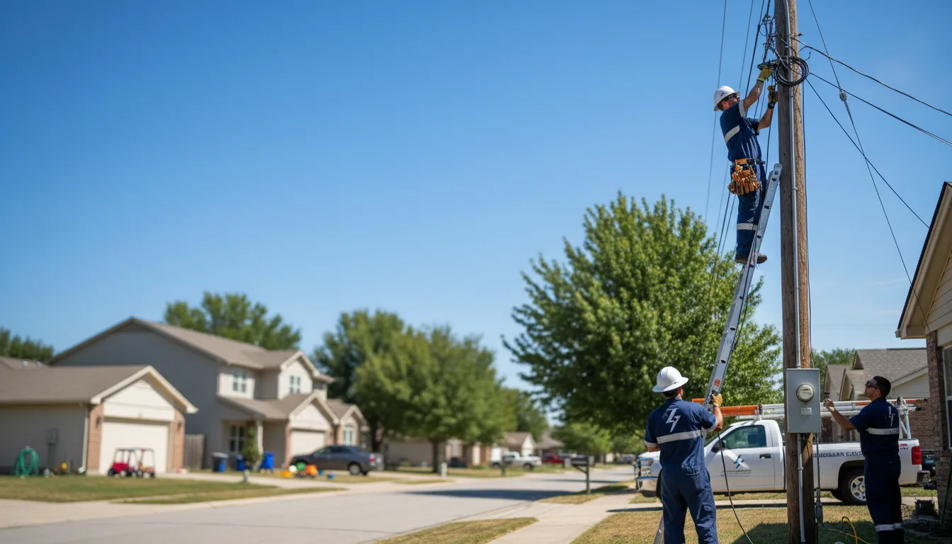 Residential electrician providing installation services in Jennings, LA
